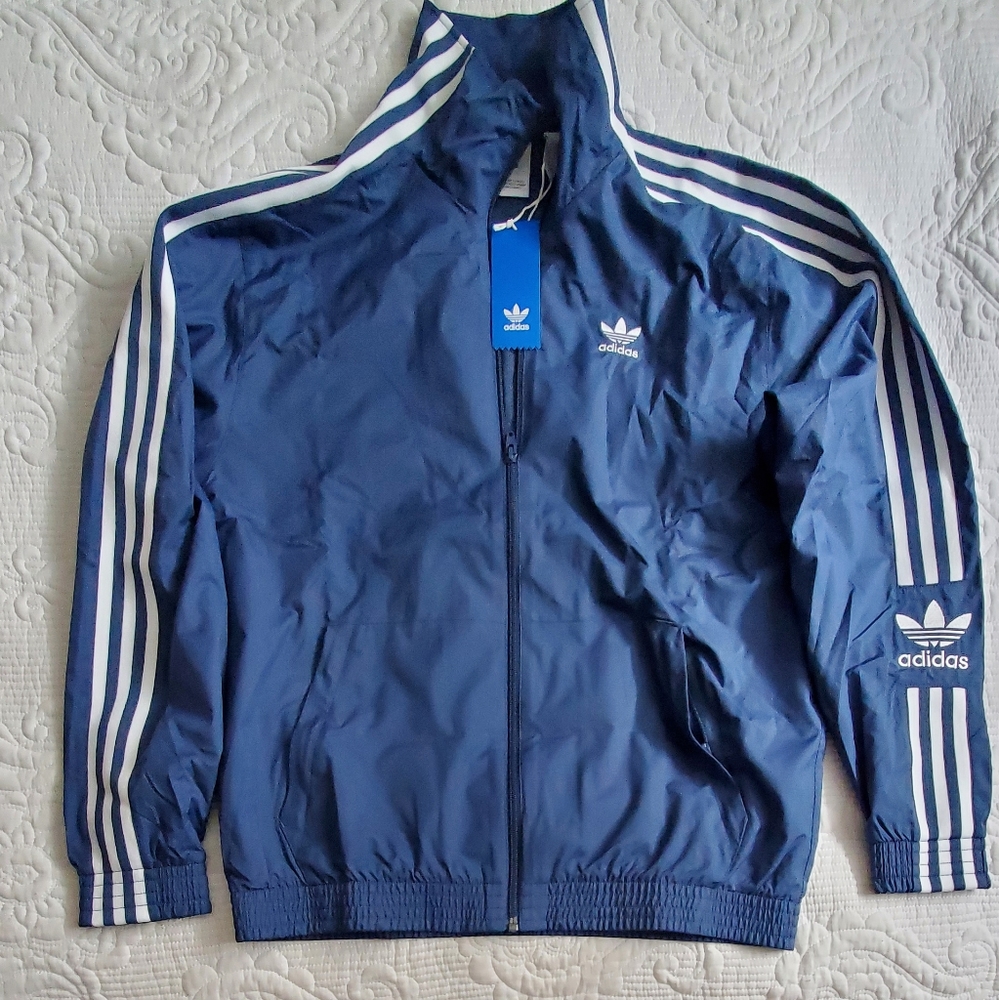 Adidas Originals Lock Up TT Windbreaker Jacket,Men Size S (relaxed fit)
